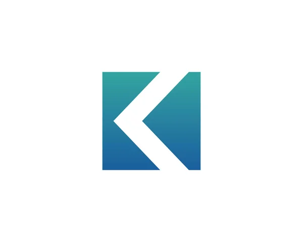 Buchstabe K Logo Icon Vector — Stockvektor