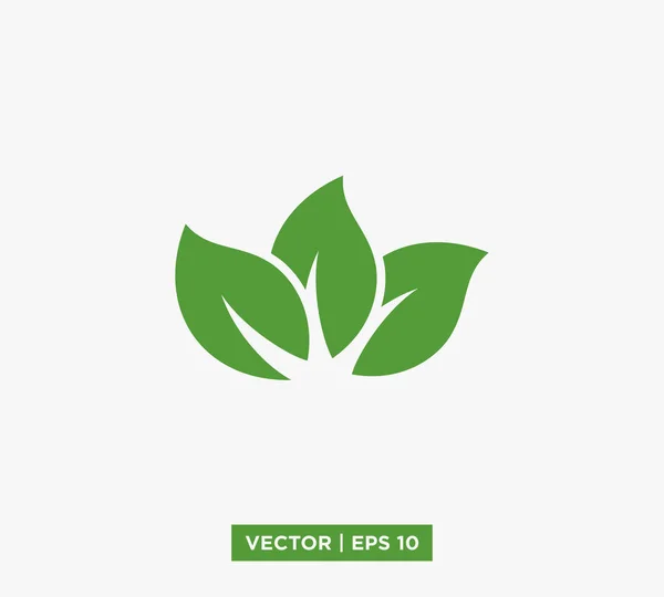 Icono de la hoja vector ilustración — Vector de stock