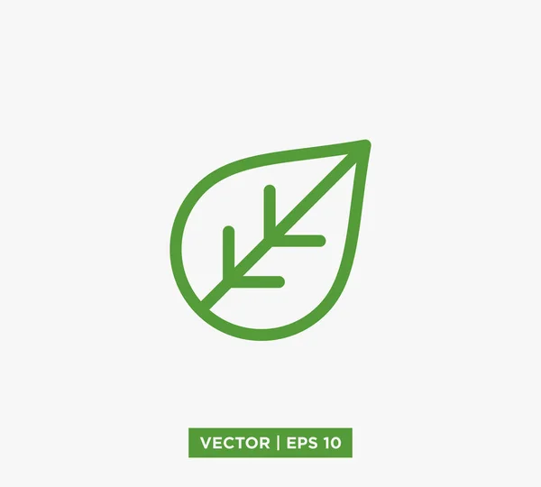 Blatt-Icon-Vektor-Illustration — Stockvektor