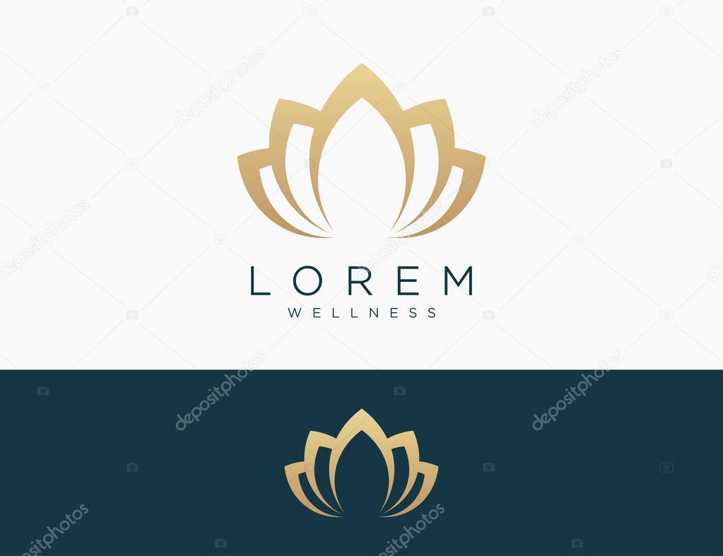 Lotus Logo Icon Vector Illustration