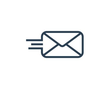 zarf e- posta simgesi vektör illüstrasyonu