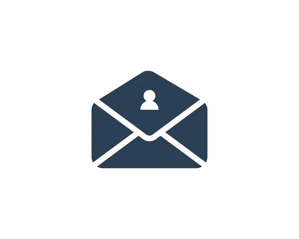Enveloppe mail icône vectoriel illustration — Image vectorielle