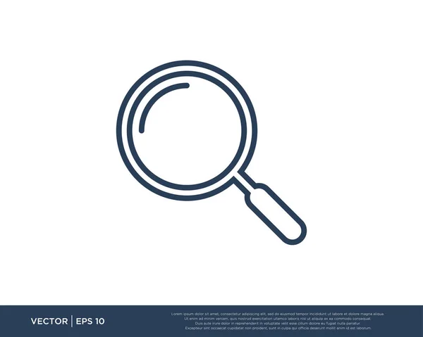 Magnifier Icon Vector Illustration — Stock Vector