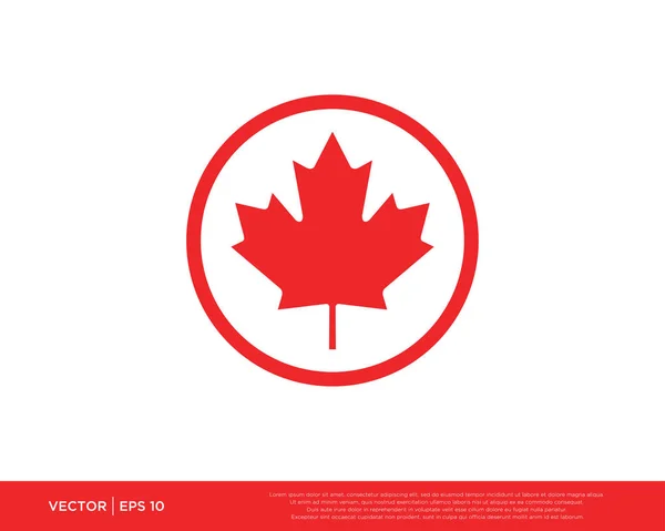 Maple Leaf Canadian Symbol Icon Vector
