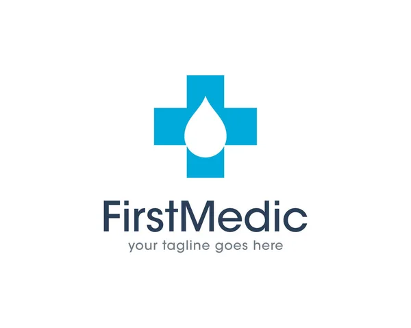 Pierwsze medyczne zdrowie ikona logo wektor — Wektor stockowy