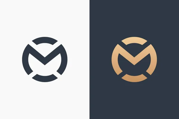Lettre M Modèle de logo Illustration vectorielle de conception — Image vectorielle