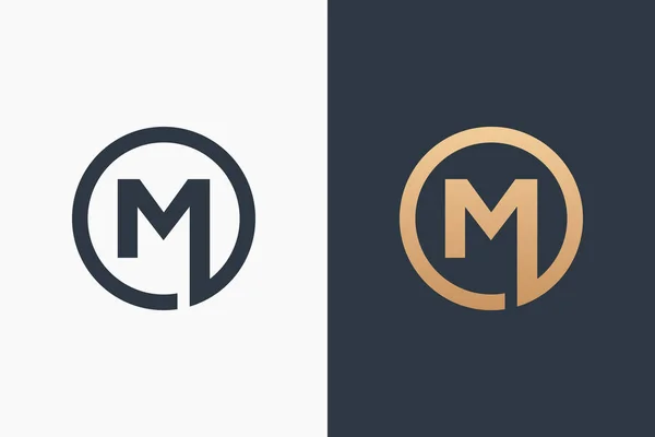 Litera M logo szablon projekt wektor ilustracja — Wektor stockowy