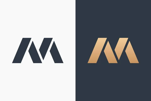Letter M logo sjabloonontwerp vector illustratie — Stockvector