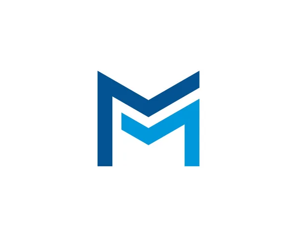 Letra M Logo Plantilla Diseño Vector Ilustración — Archivo Imágenes Vectoriales