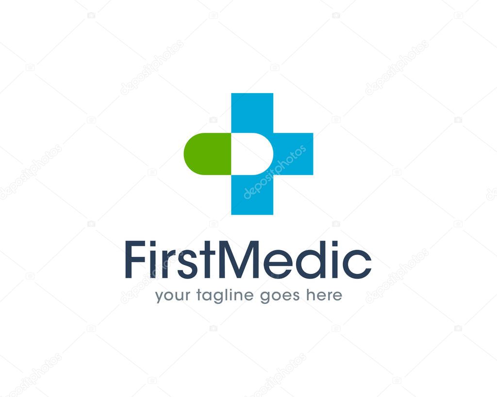 First Medical Health Logo Icon Vector