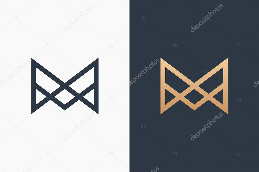Letter M Logo Template Design Vector Illustration