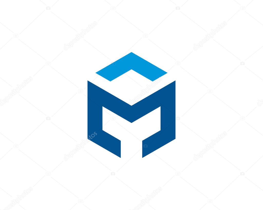 Letter M Logo Template Design Vector Illustration