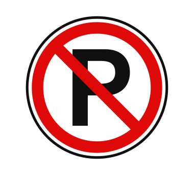 Park İşareti Simgesi Simge Vektör Çizimi Yok