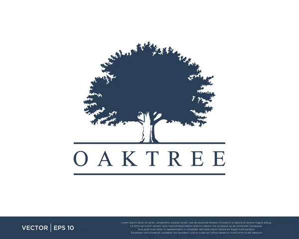 Vetor do ícone do logotipo de Oaktree —  Vetores de Stock