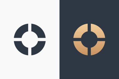 Letter O Logo Şablon Tasarım Vektör İllüstrasyon