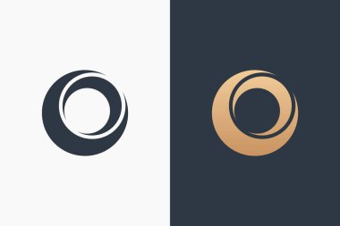 Letter O Logo Şablon Tasarım Vektör İllüstrasyon