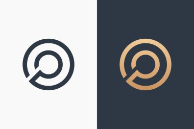 Letter O Logo Şablon Tasarım Vektör İllüstrasyon