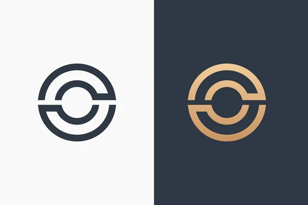 Carta O Logo Template Design Vector Ilustração —  Vetores de Stock