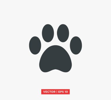 pati simgesi vektör illüstrasyonu