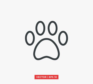 pati simgesi vektör illüstrasyonu