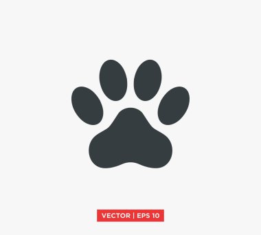 pati simgesi vektör illüstrasyonu