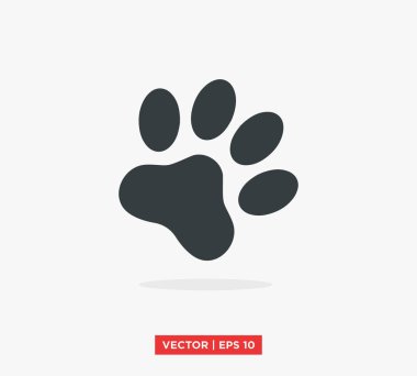 pati simgesi vektör illüstrasyonu