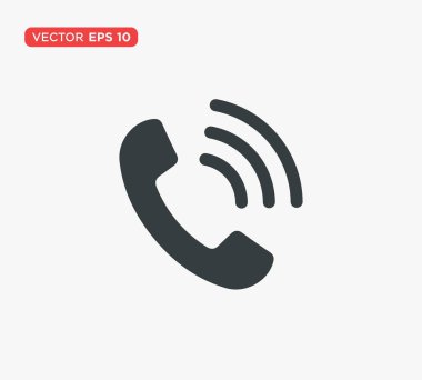 Telefon simgesi vektör illüstrasyonu
