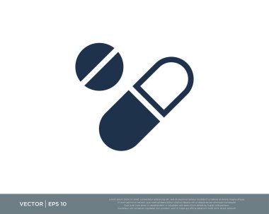Kapsül Pills Simge Vektör