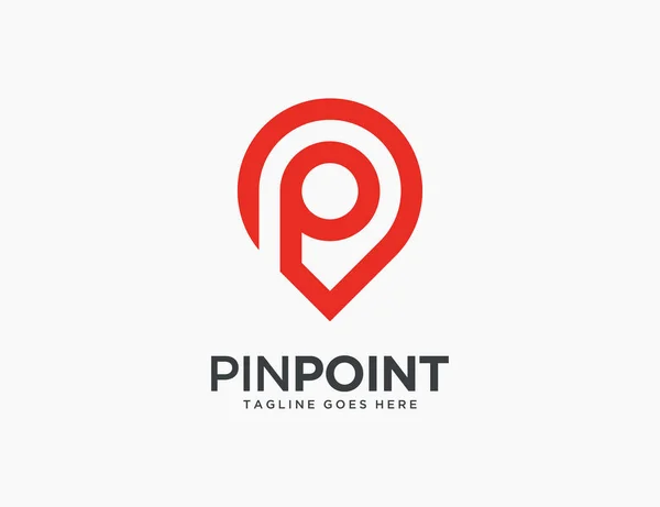 Иллюстрация вектора иконки логотипа Pin Point — стоковый вектор