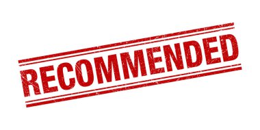 Önerilen Damga Kırmızı Grunge Doku Vektör İllüstrasyon