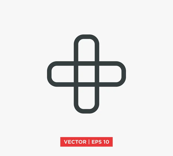 Векторная иллюстрация креста — стоковый вектор