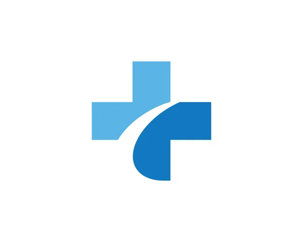 Plus medyczne krzyż logo ikona wektor — Wektor stockowy