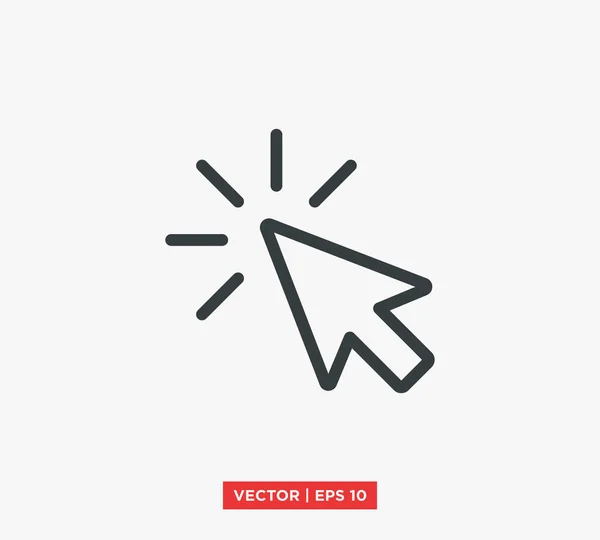 Icono de flecha puntero Ilustración vectorial — Vector de stock