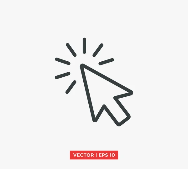 Illustration vectorielle d'icône de flèche de pointeur — Image vectorielle