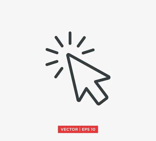 Icono de flecha puntero Ilustración vectorial — Vector de stock