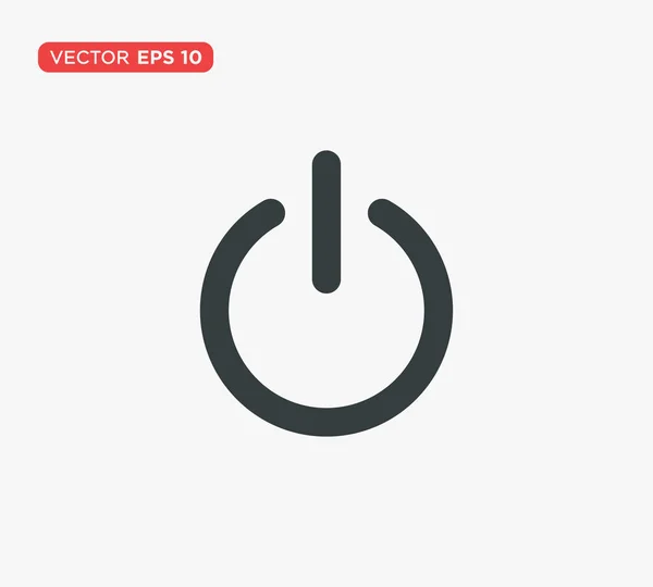 Power gomb ikon vektor illusztráció — Stock Vector