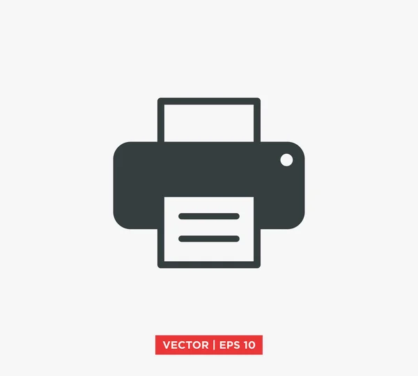 Icono de la impresora vector ilustración — Vector de stock