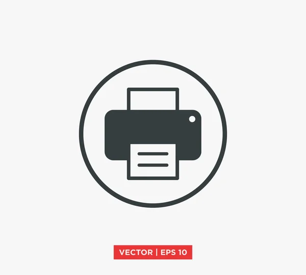 Illustration vectorielle d'icône d'imprimante — Image vectorielle