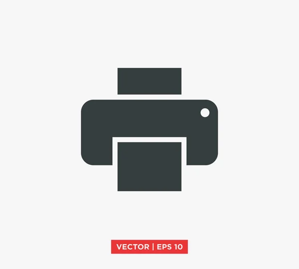 Векторная иллюстрация значка принтера — стоковый вектор