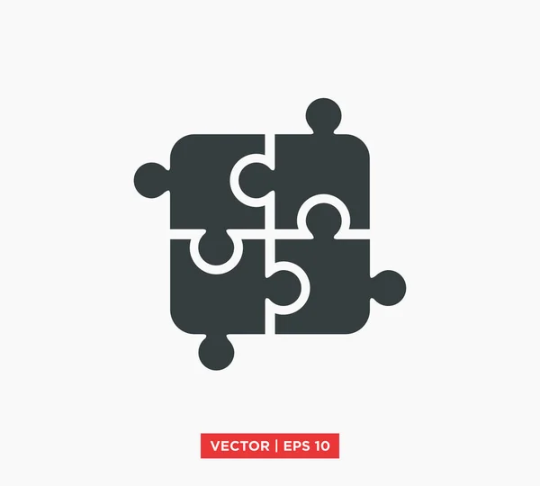 Puzzle-Symbol-Vektor-Illustration — Stockvektor