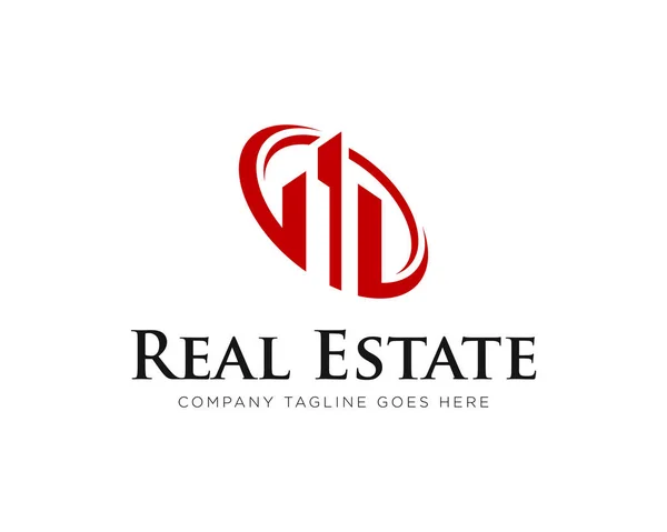 Costruzione immobiliare Logo Icon Vector — Vettoriale Stock