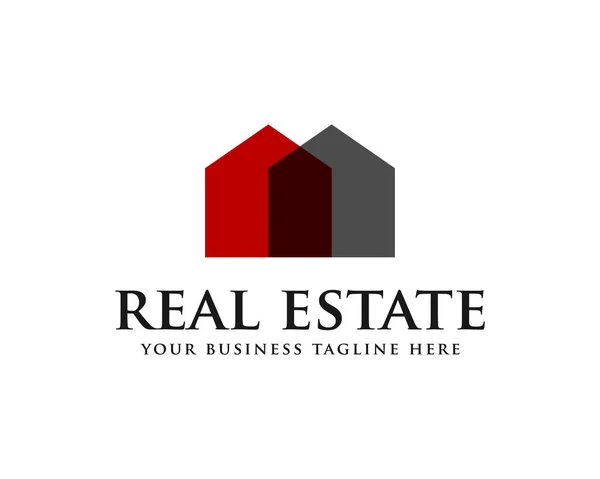 Real Estate Building Logo Icon Vector — Stock Vector
