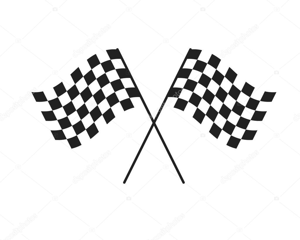 Race Flag Symbol Icon Vector Illustration