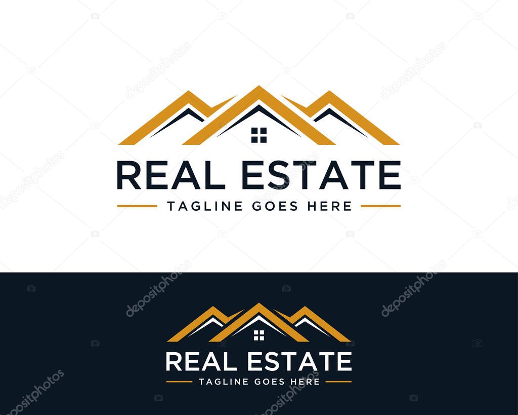 Real Estate Building Logo Icon Vector