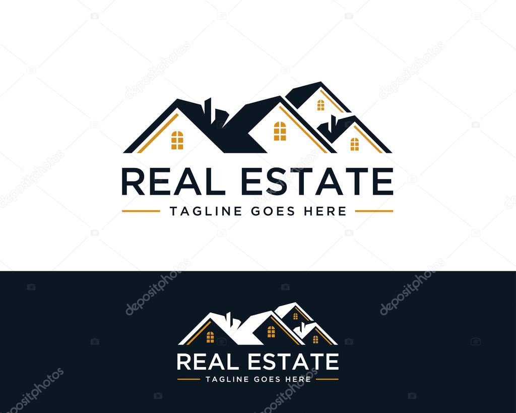 Real Estate Building Logo Icon Vector