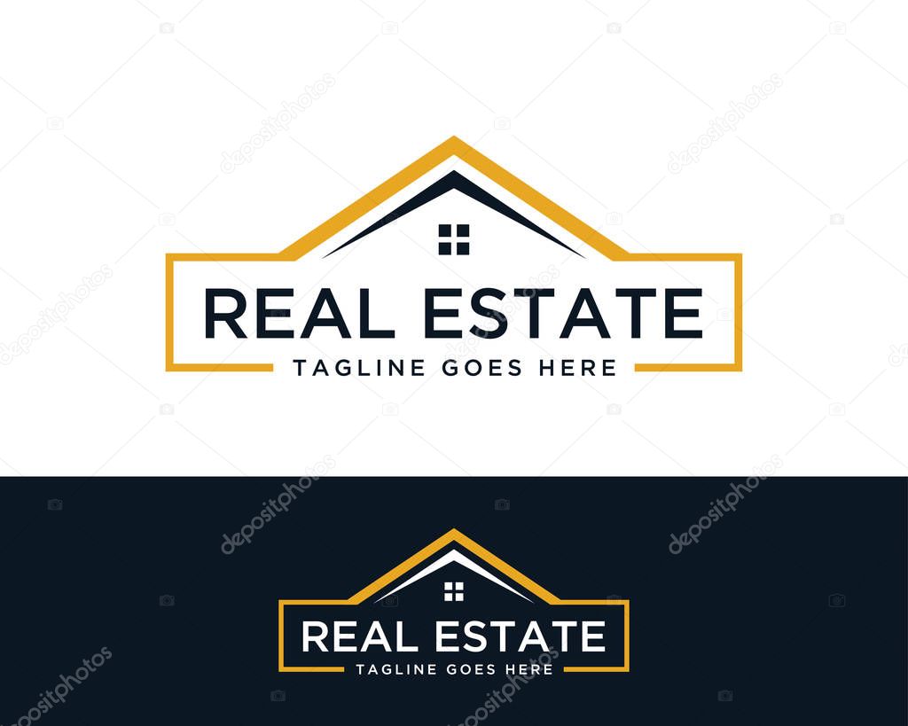 Real Estate Building Logo Icon Vector