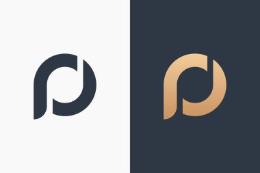 Mektup R Logo Şablon Tasarım Vektör İllüstrasyon