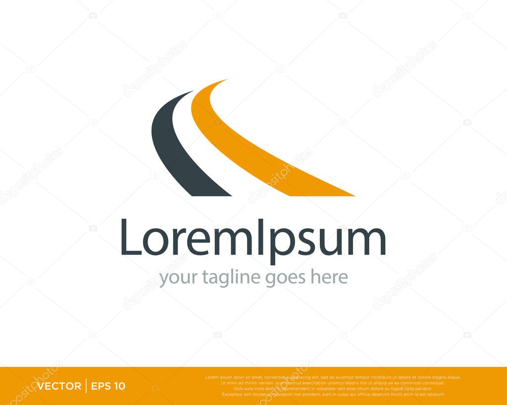 Road Street Logo Icon Vector