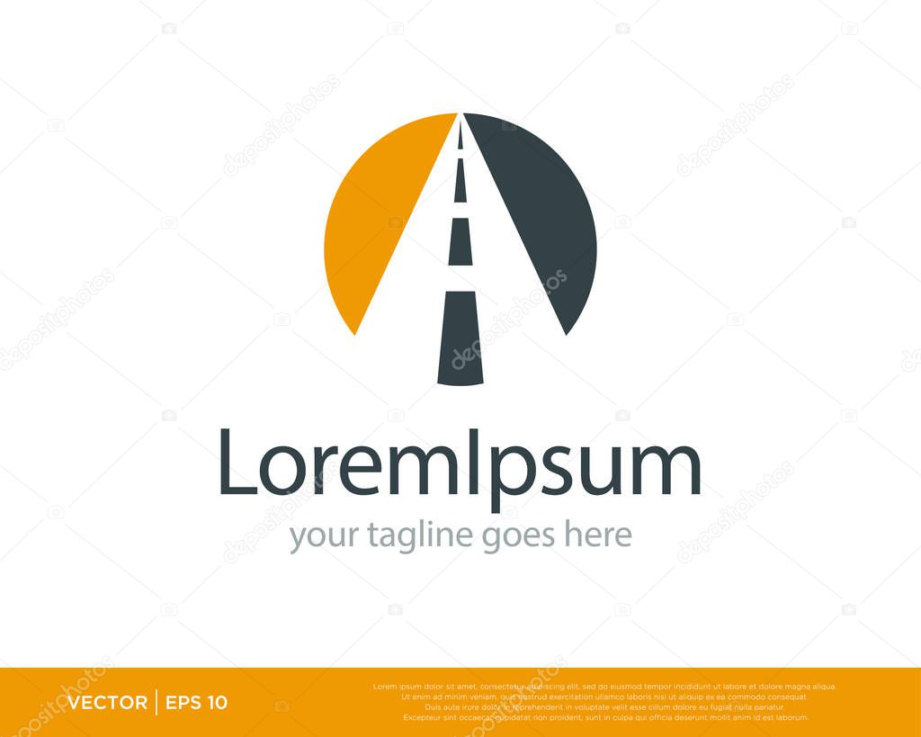 Road Street Logo Icon Vector