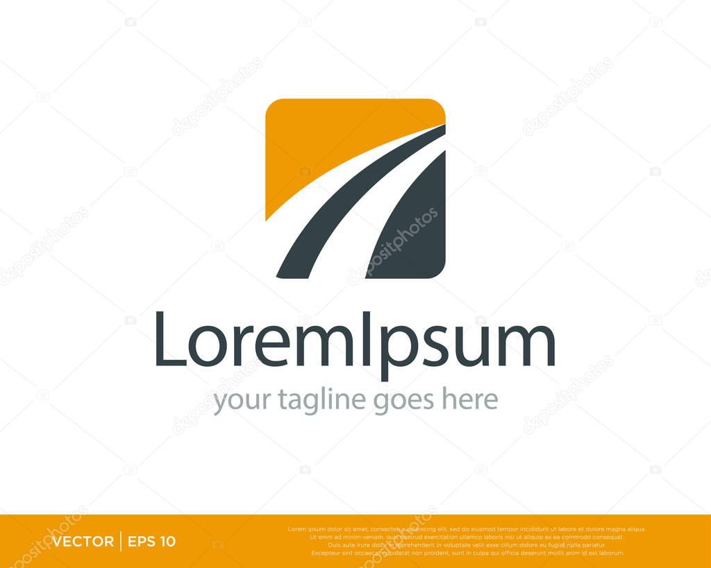 Road Street Logo Icon Vector